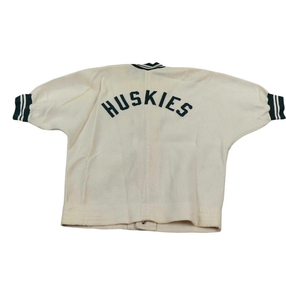Rawlings Action Tailored Jacket Mens 40 VTG 1950s Huskies Batwing Varsity